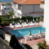Bułgaria tania - widok z okna hotelu na basen, który byl naszą ostoją